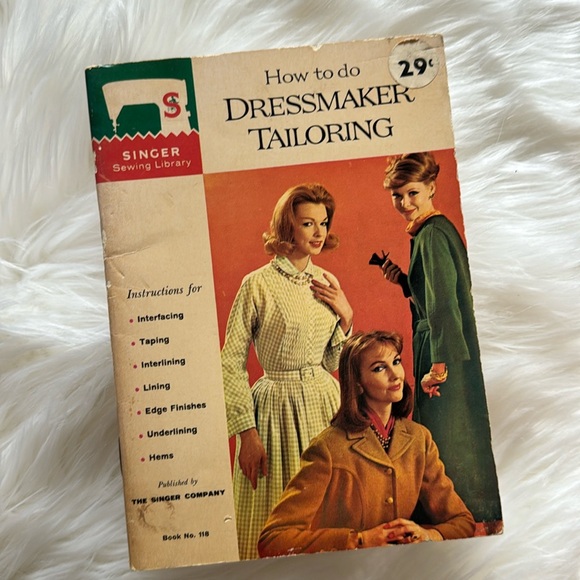 How to do Dressmaker Tailoring - Singer Sewing Library, Book #118 - Picture 1 of 4